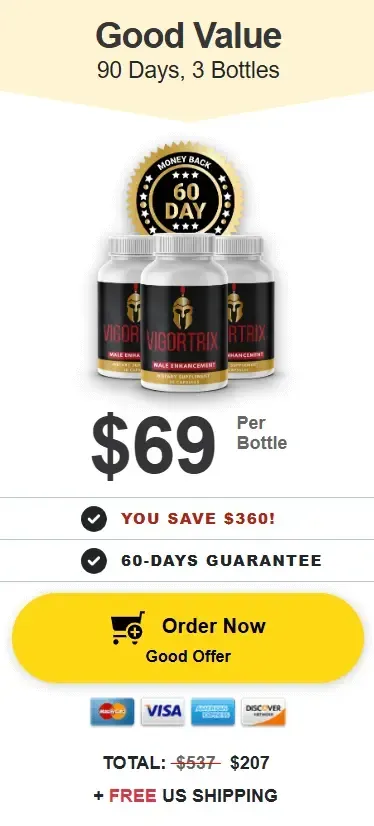 Vigortrix 3 bottle price