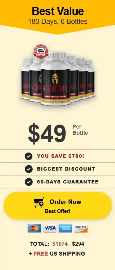 Vigortrix 6 bottle price 